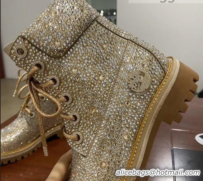 Best Grade Jimmy Choo JC X TIMBERLAND/F Boots with Crystal 092472