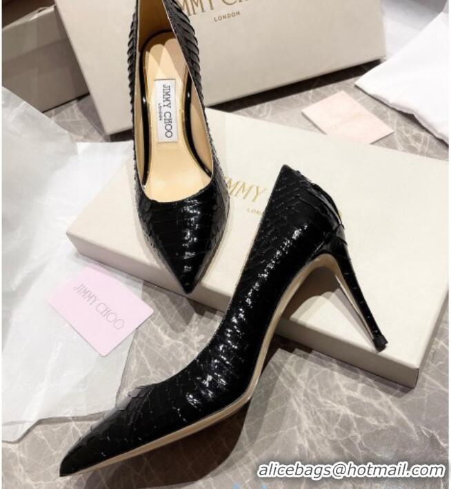 Best Price Jimmy Choo Snakeskin Pumps 6.5cm 010627 Black