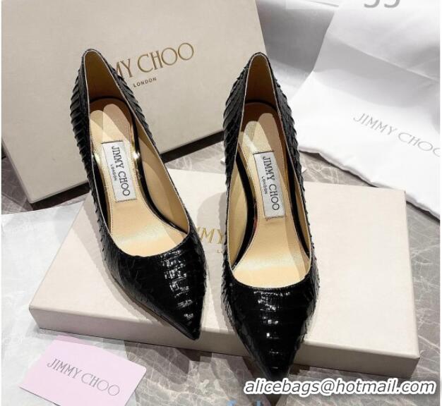 Best Price Jimmy Choo Snakeskin Pumps 6.5cm 010627 Black