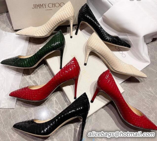 Best Price Jimmy Choo Snakeskin Pumps 6.5cm 010627 Black