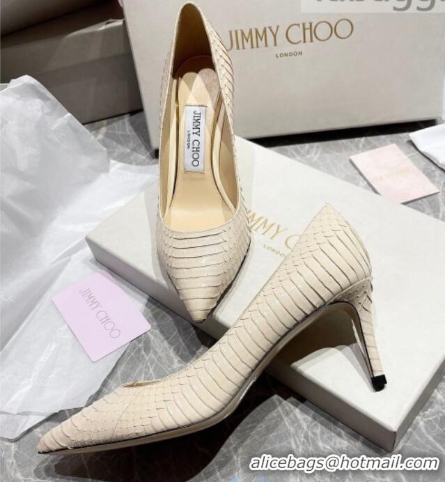 Most Popular Jimmy Choo Snakeskin Pumps 6.5cm 010627 White