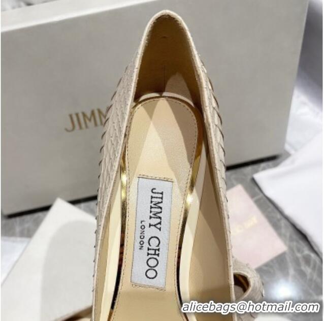 Most Popular Jimmy Choo Snakeskin Pumps 6.5cm 010627 White