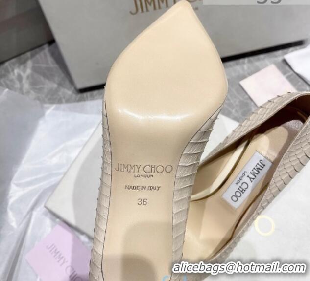 Most Popular Jimmy Choo Snakeskin Pumps 6.5cm 010627 White