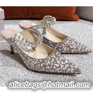 Pretty Style Jimmy Choo Pearl Crystal Pumps 6.5cm 041008