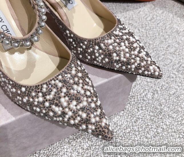 Pretty Style Jimmy Choo Pearl Crystal Pumps 6.5cm 041008