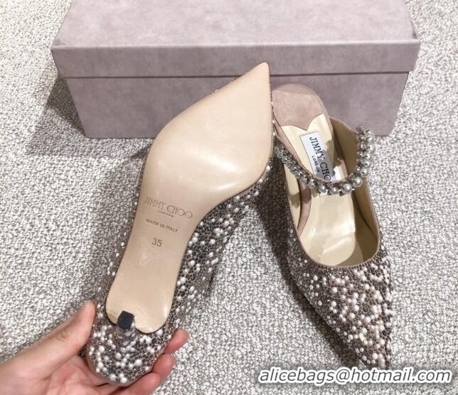 Pretty Style Jimmy Choo Pearl Crystal Pumps 6.5cm 041008