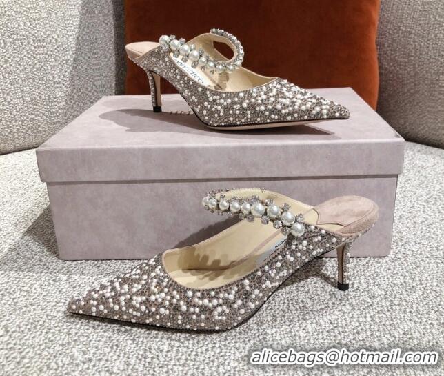 Pretty Style Jimmy Choo Pearl Crystal Pumps 6.5cm 041008