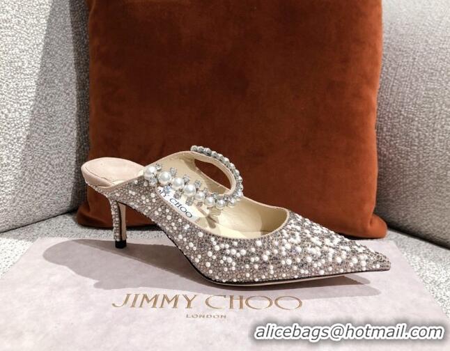 Pretty Style Jimmy Choo Pearl Crystal Pumps 6.5cm 041008