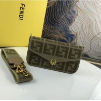 Super Quality FENDI fabric bag F1230 Green