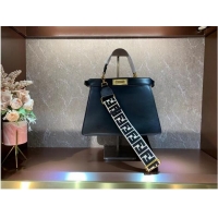 Top Quality FENDI PEEKABOO ISEEU MEDIUM leather bag 8BN321A6 Black