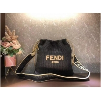 Reasonable Price FENDI PACK SMALL POUCH Braided straw small-bag F1529 Black