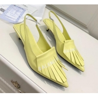 Grade Design Balenciaga Tassel Slingback Pumps 3cm 031124 Yellow