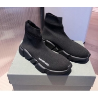 Classic Hot Balenciaga Speed Knit Sock Boot Sneaker 051009 Black 2021