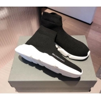 Best Price Balenciaga Speed Knit Sock Boot Sneaker 051009 Black 2021