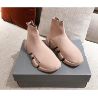 Best Grade Balenciaga Speed Knit Sock Boot Sneaker 051009 Nude 2021