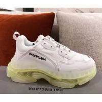 Best Quality Balenciaga Triple S Sneakers 051023 White/Green 2021