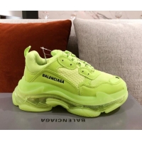 Cute Style Balenciaga Triple S Sneakers 051023 Green 2021