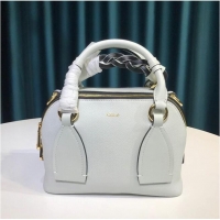 Buy Inexpensive Chloe Original Calfskin Leather Bag 6C081 White