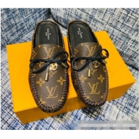 Unique Style Louis Vuitton Gloria Monogram Canvas Loafer Mules 032909 Brown 2021