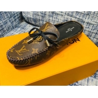 Unique Style Louis Vuitton Gloria Monogram Canvas Loafer Mules 032909 Brown 2021