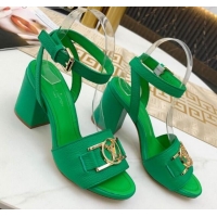 Best Price Louis Vuitton Lock It LV Circle Sandals 040111 Green 2021