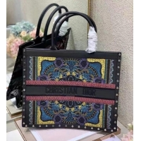 Unique Discount DIOR BOOK TOTE Multicolor Mizza Embroidery M1286ZRHM