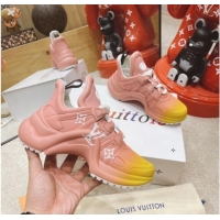 Low Cost Louis Vuitton LV Archlight Gradient Sneakers 040755 Light Pink 2021