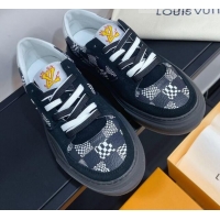 Best Price Louis Vuitton LV Ollie Damier Canvas Sneakers 1A8Q1M Black 2021