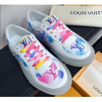 Practical Louis Vuitton LV Ollie Print Sneakers 1A8SI2 Pink 2021