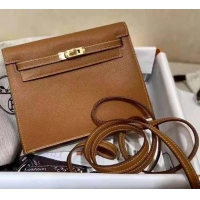 Grade Quality Hermes Kelly Danse Bag in Swift Leather 630133 Khaki/Gold (Half Handmade)