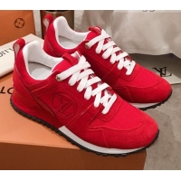 Discount Louis Vuitton Run Away Sneakers 051068 Red