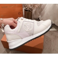 Top Quality Louis Vuitton Run Away Calfskin Sneakers 051074 White