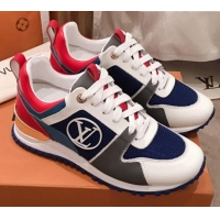 Best Luxury Louis Vuitton Run Away Sneakers 051081 Navy Blue 