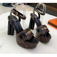 Charming Louis Vuitton Podium Monogram Studs Platform Sandal Monogram Canvas 061243