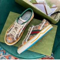 Super Quality Kai x Gucci Donald Bear GG Canvas Tennis 1977 Low-Top Sneaker G0104 Beige 2021