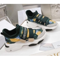 Good Product Dior D-Wander Sneakers Green Camouflage Fabric 042879