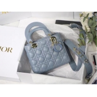 Good Taste LADY DIOR MY ABCDIOR BAG Cannage Lambskin M0538O grey