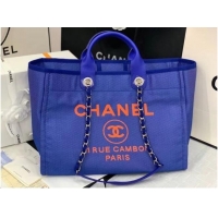 Modern Classic Chanel Original large shopping bag 66941 blue