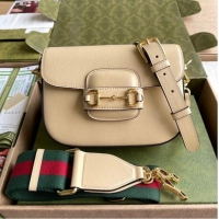 Buy Inexpensive Gucci Horsebit 1955 mini bag 658574 Beige