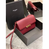 Cheapest YSL LE MAILLON SATCHEL IN SMOOTH LEATHER 6497952 Burgundy