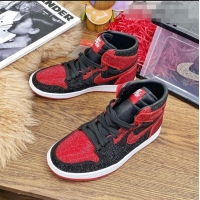 ​Top Quality Nike Air Jordan Crystal Allover High-top Sneakers CD2164 Red/Black 2020(For Women and Men)