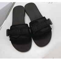 Low Price Dior Dio(r)evolution Flat Slide Sandals 050621 Black