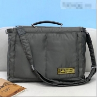 Super Quality Fendi Men's Peekaboo Nylon Large Bag FD0319 Grey 2021