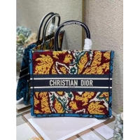 Top Quality DIOR BOOK TOTE BLUE Multicolor Dior Paisley Embroidery M1287Z