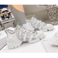 Charming Dior D-Connect Sneakers in Printed Reflective Technical Fabric 062192