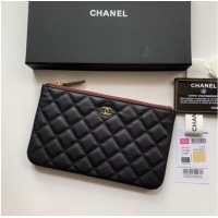 Famous Brand CHANEL 19 Caviar Original Leather Carry on bag AP1060 black