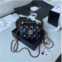 Fashion Discount CHANEL mini wallet on chain AP2290 black