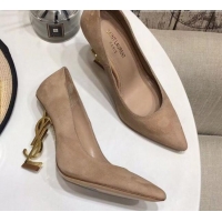 Low Price Saint Laurent Cassandra Suede Pumps 11cm 61236 Camel Brown 2021