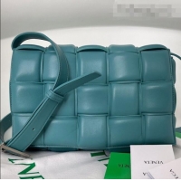 Best Price Bottega Veneta Padded Cassette Medium Crossbody Messenger Bag BV2127 Water Green 2021