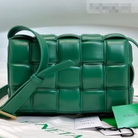 Discount Bottega Veneta Padded Cassette Medium Crossbody Messenger Bag BV2127 Racing Green 2021